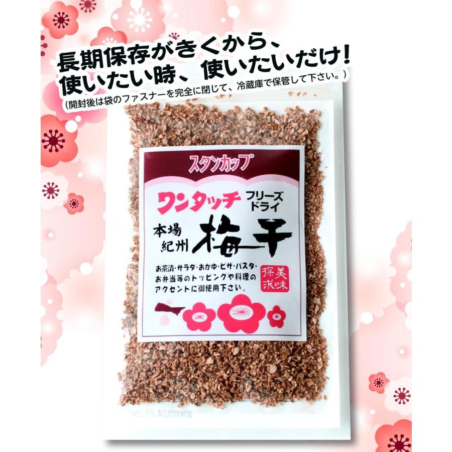 ワンタッチフリーズドライ梅干し38g(乾燥うめぼし)3袋セット（送料
