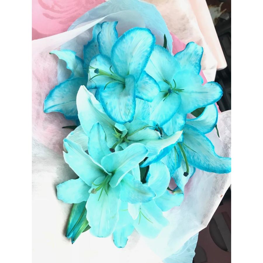 ホワイトデー 青 青の花 ブルー 水色 花束 L クリスマス 誕生日 祝 開店 Kodemari B Kasab L 花の店 こでまり ヤフーショップ 通販 Yahoo ショッピング