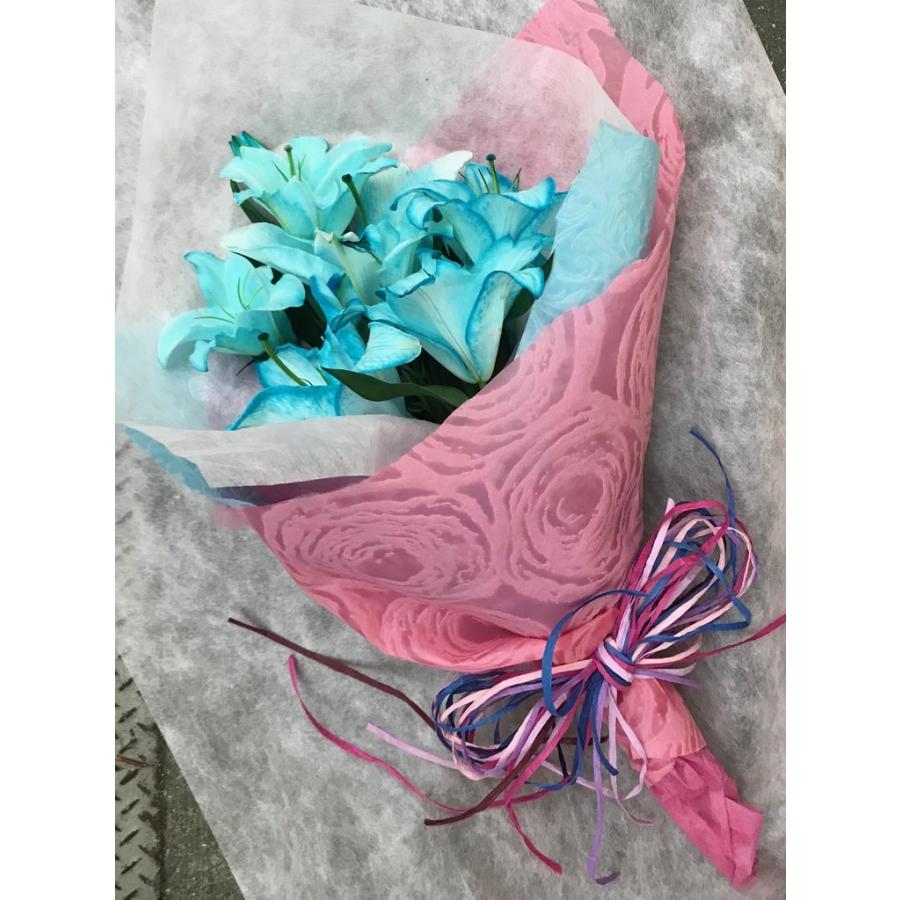 爆買 いい夫婦の日 クリスマスギフト カサブランカ ブルーの花 卒業