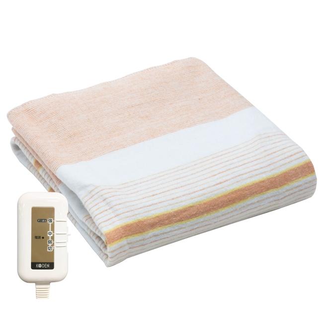 広電（KODEN） 電気毛布 敷き 130×80cm ベージュ 電気敷き毛布 電気敷