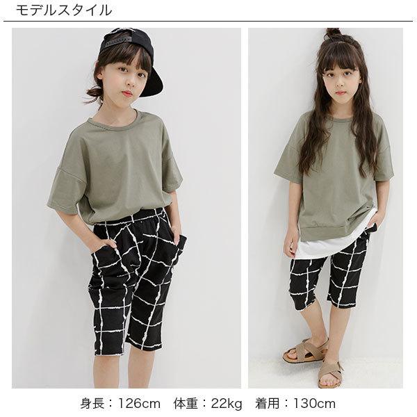 サルエル風パンツ 女の子 男の子 子供服 こども服 子ども服 キッズ 春 夏 90 100 110 120 130 140 150 ポケット｜kodomofuku-bee｜29