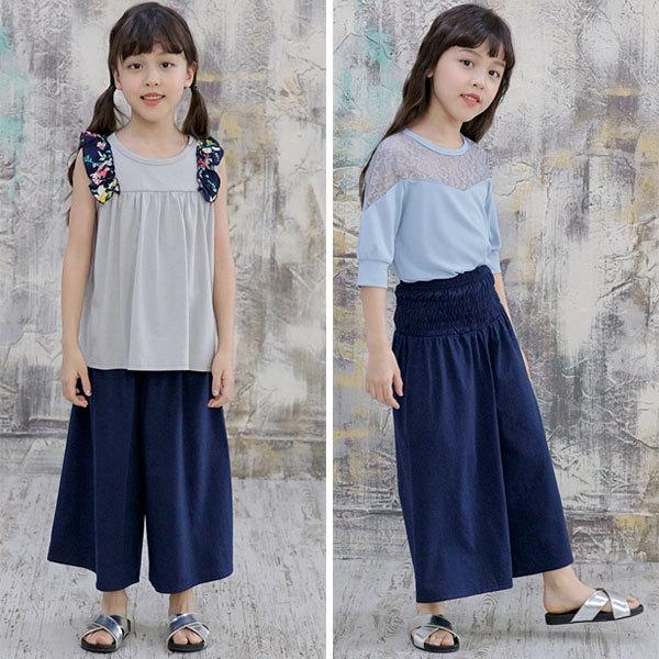 【クーポン利用で60％OFF】ワイドパンツ 女の子 男の子 子供服 こども服 キッズ 春 夏 90 100 110 120 130 140 ゆったり ストライプ｜kodomofuku-bee｜11