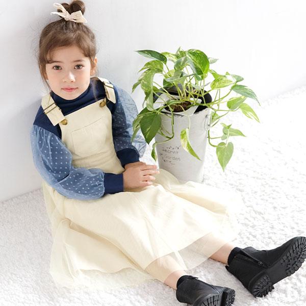 Bee des Bee 【クーポンで60％OFF】 サスペンダー付きスカート 子供服
