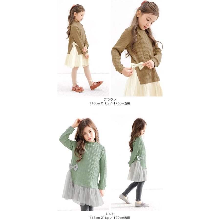 120cm【女の子服　1年分!!】 キッズ】COOLMAXカフスワンピース 110 120 130cm (8536-7308) CHOPIN