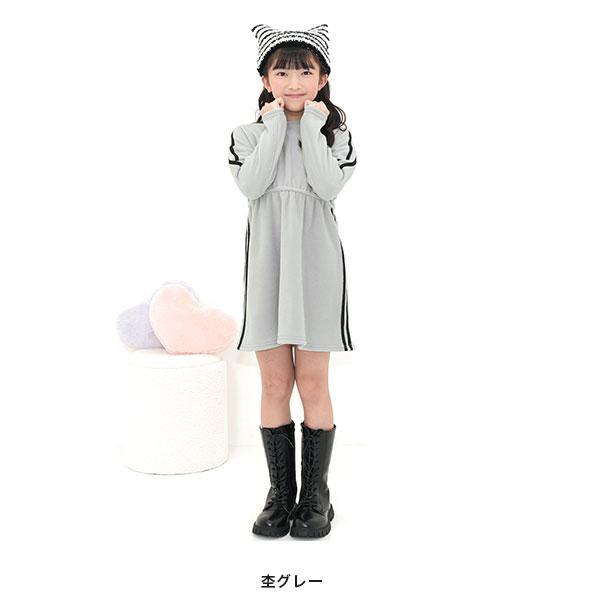 Bee des Bee ウエストギャザーラインワンピース 長袖 子供服 キッズ