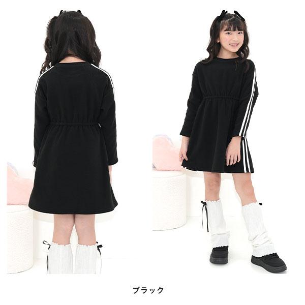 Bee des Bee ウエストギャザーラインワンピース 長袖 子供服 キッズ