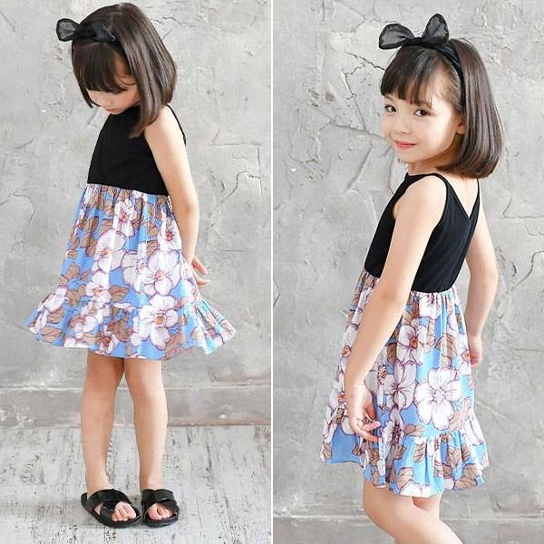 ワンピース 韓国子供服 Bee 女の子 カジュアル ナチュラル キッズ ワンピ キャミワンピ フルーツ柄 ハイビスカス リゾート 春 夏 100 110 1 130 140 150 Shh 子供服bee 通販 Yahoo ショッピング