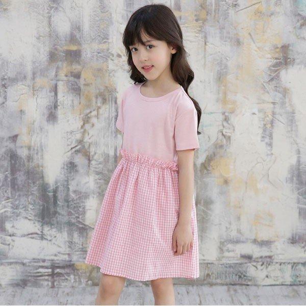 Bee des ワンピース キッズ 子供服 女の子 チェック 半袖 発表会 Bee des ワンピース キッズ 子供服 女の子 チェック 半袖 発表会
