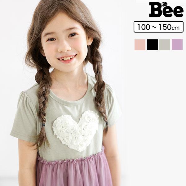 21年夏新作 半袖ワンピース 韓国子供服 Bee キッズ フリル 春 チュール 夏 女の子 楽天最安値に挑戦