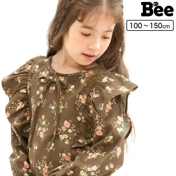 襟付きトップス 女の子 子供服 こども服 子ども服 キッズ 秋 冬 100 150 1 110 激安な 140 アウトレット 130 長袖 襟 花柄