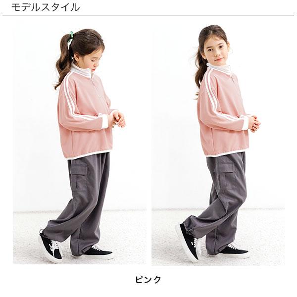 ハーフジップ付トップス 子供服 子ども服 こども服 キッズ 女の子 男の子 切り替え 配色 ライン 春 秋 冬 100 110 120 130 140 150 24年SS新作｜kodomofuku-bee｜12