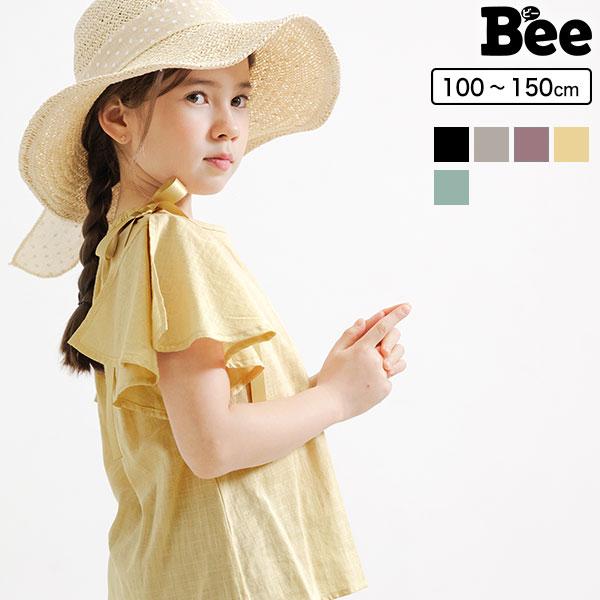 半袖トップス 韓国子供服 Bee キッズ 女の子 フリル リボン 綿 春 夏 史上最も激安