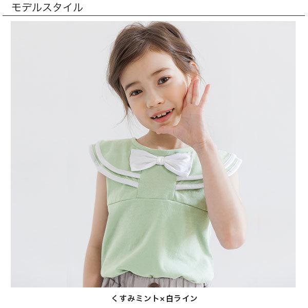 【クーポン利用で最大40％OFF】ノースリーブトップス 子供服 こども服 キッズ 女の子 リボン 春 夏 100 110 120 130 140 150｜kodomofuku-bee｜07