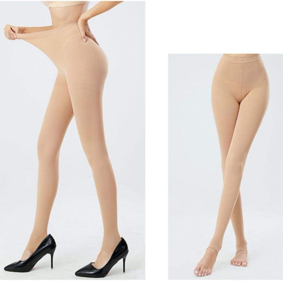 送料無料 ベージュ(肌色) トレンカ 美脚 効果 スリム/新作ワンピースレギンス ヨガ ジム/レギパン/ 冬 プレゼント 効果 温感/クリスマス 防寒対策 | 