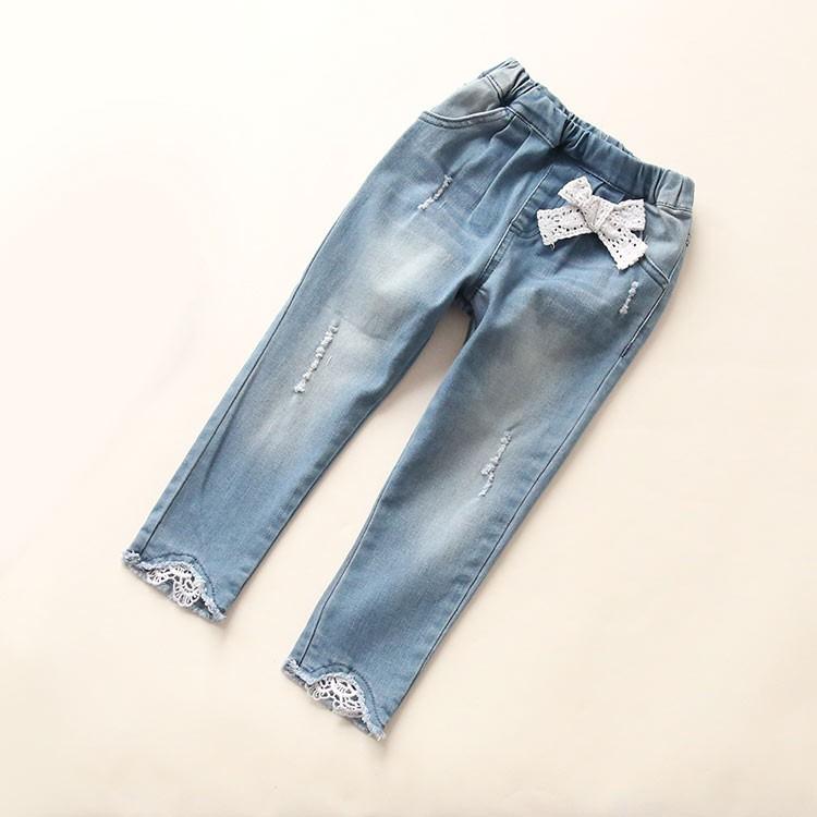 秋新作 キッズ デニムパンツ リボン付き レース 長ズボン 可愛い ウエストゴム ジーンズ オシャレ可愛い 女の子 子供用 ガールズ キッズ 子供服 Kids World 通販 Yahoo ショッピング