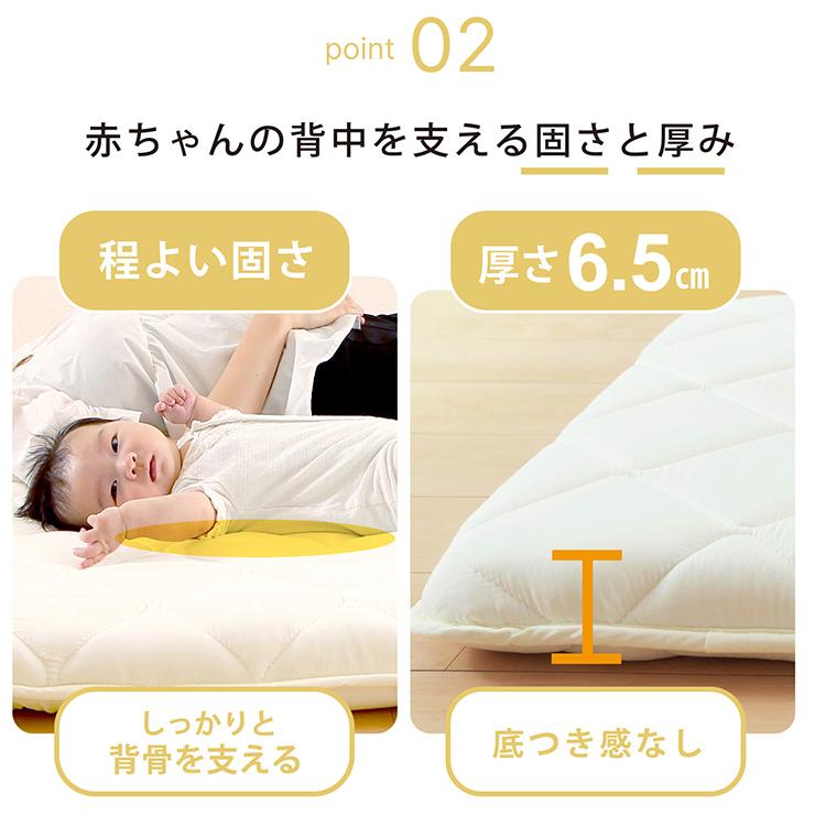 敷布団 敷き布団 セミダブル 腰痛対策 固綿 添い寝 ごろ寝 マット