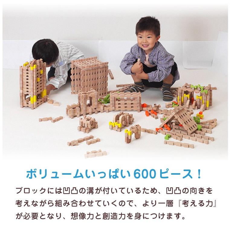 ユークリッドブロック 600ピース 収納木箱ケース付 知育玩具 木製