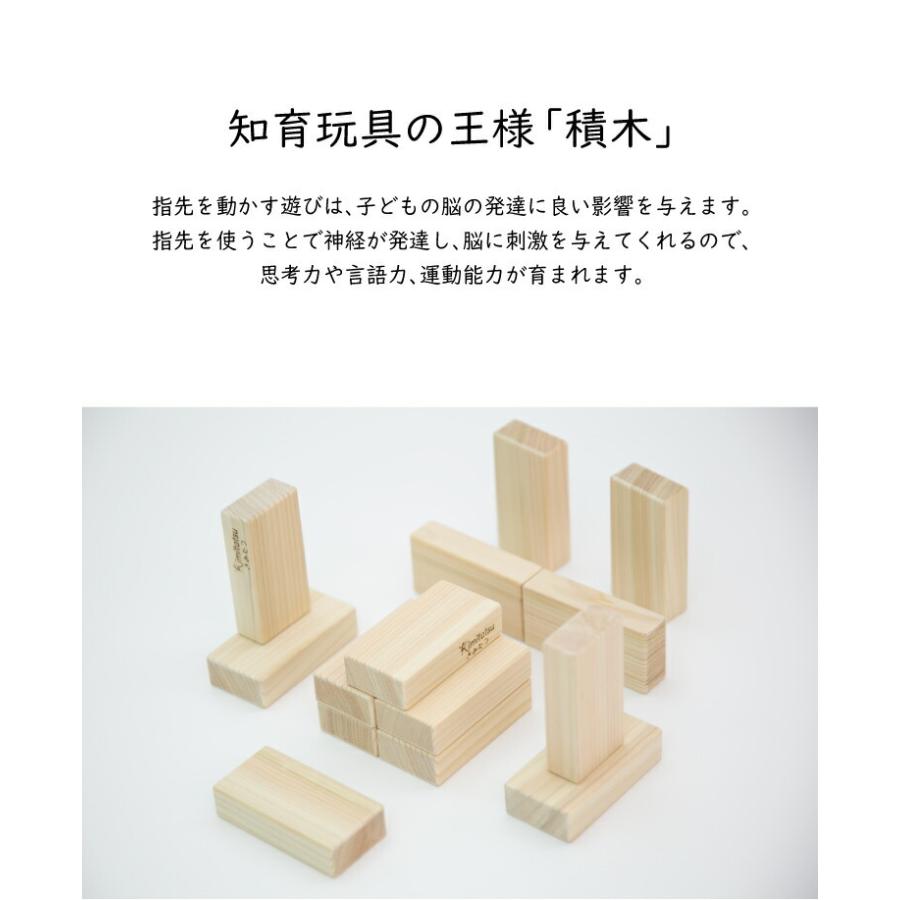 知育玩具 木のおもちゃ きみたつツミキ 432個入り 1才から 遊び 木製