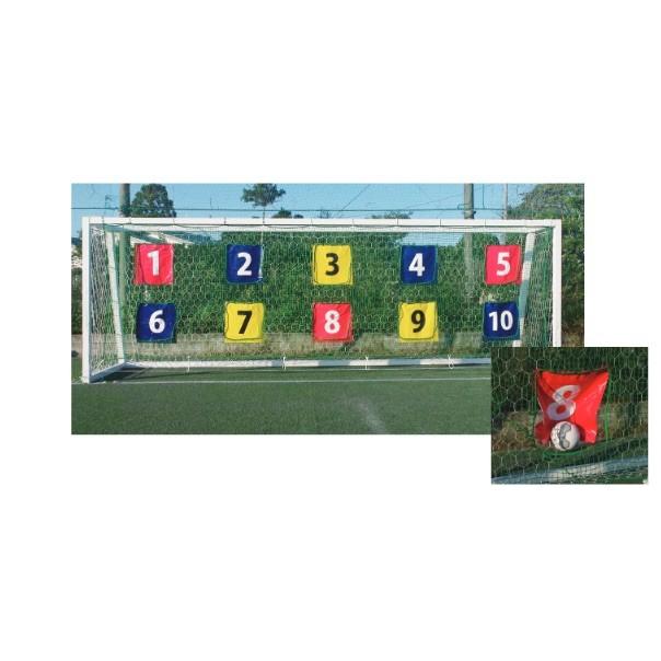 サッカーターゲットシューター 少年用 シュートコントロール練習 向上 ボール命中記録するチェックシート入 Khabarbani Com