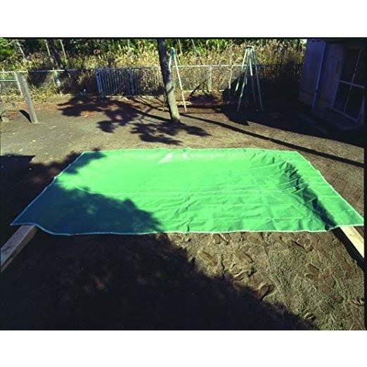 砂場メッシュシート　4.5×5.5m　グリーン　日本製　保育学校用品　特注サイズ承ります 鵜沢ネット 0