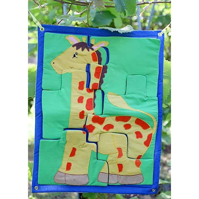 布おもちゃ 布のパズル キリン 知能開発玩具 幼児教育 : こども生活