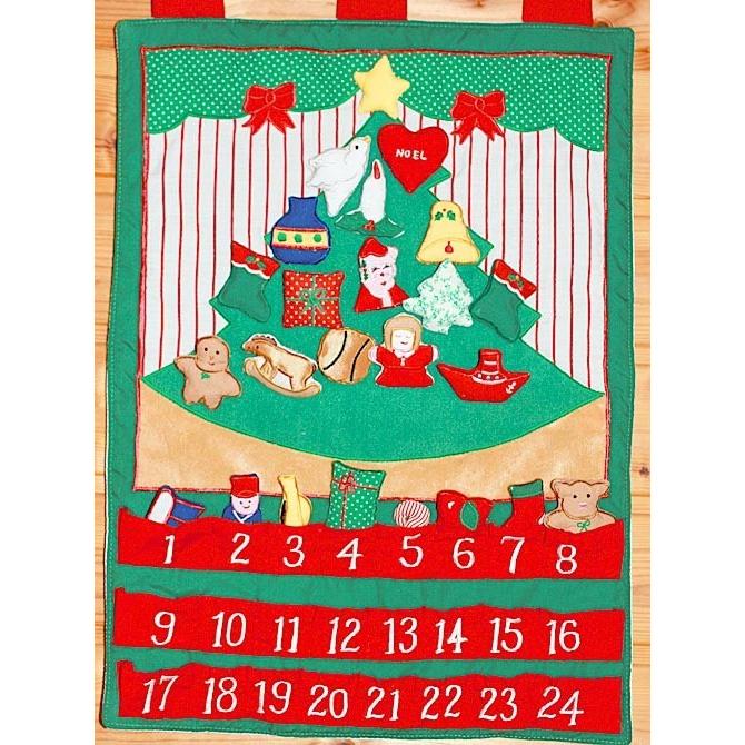 ギフトセット 布のアドベント カレンダー　壁掛けクリスマスツリーオーナメント24個&MY ABC ANIMAL TRAIN ピンク         　　　☆メリークリスマス☆　　　｜kodomoseikatsuclub｜04