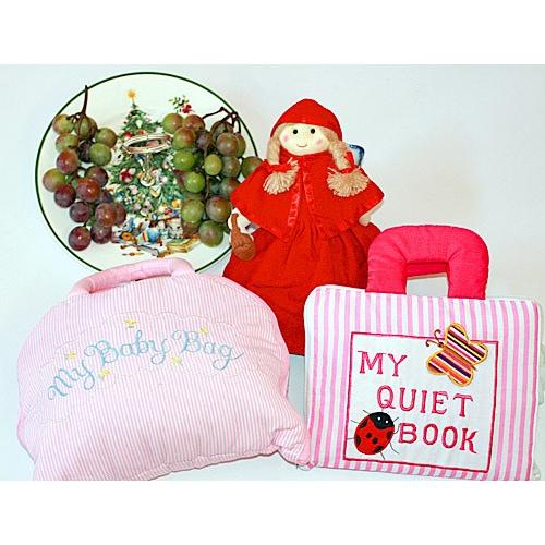 布ピクチャーブックMY QUIET  BOOKサクラ色縞模様\u0026布の着せ替え御徒面子 \"My Baby Bag\""  \u0026おまけ付き添い人変身あやつり人形赤ずきん          差し上げ物仕掛ける" 知育玩具-ゲーム、おもちゃ-おもちゃ