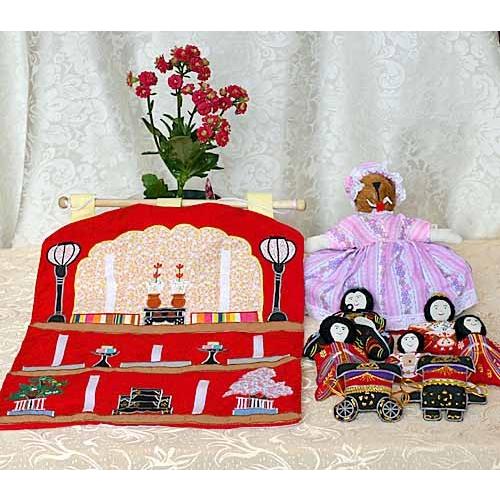 壁掛け雛人形 五月人形 ケース飾り 兜 京都・平安武久作 京8号 薄緑糸縅 三つ