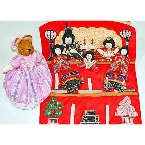ギフトセット 布人形 雛人形 おひなまつり 布の壁掛けおひなさま