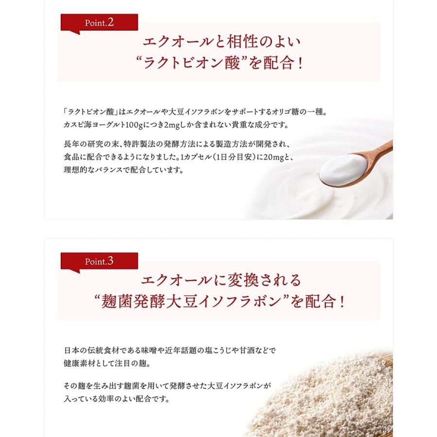 フローナ エクオール 30日分 大豆イソフラボン ラクトビオン酸 乳酸菌 ビフィズス菌 高麗人参 ローヤルゼリー サプリメント 女性サプリ 美容サプリ｜kodomozakkakodama｜07