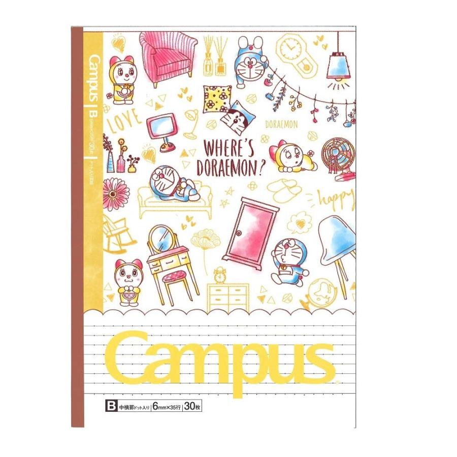 ドラえもん キャンパスノート ドット入り罫線 B罫 5冊パック 送料無料 387 こども雑貨 こだま 通販 Yahoo ショッピング