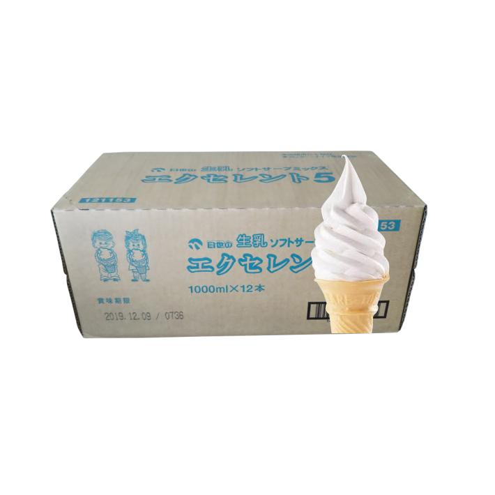 日世 日世 ソフトミックス 生乳エクセレント5 1000ml×12本 日世 日世 ソフトミックス 生乳エクセレント5 1000ml×12本
