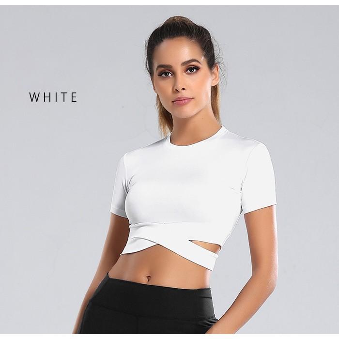 スポーツウェア レディース 半袖 黒 白 トレーニング トップス ヨガ 吸汗速乾 インナー ジム ランニング フィットネス 大人 代 30代 40代 ママ 送料無料 G1007 Koei Store 通販 Yahoo ショッピング