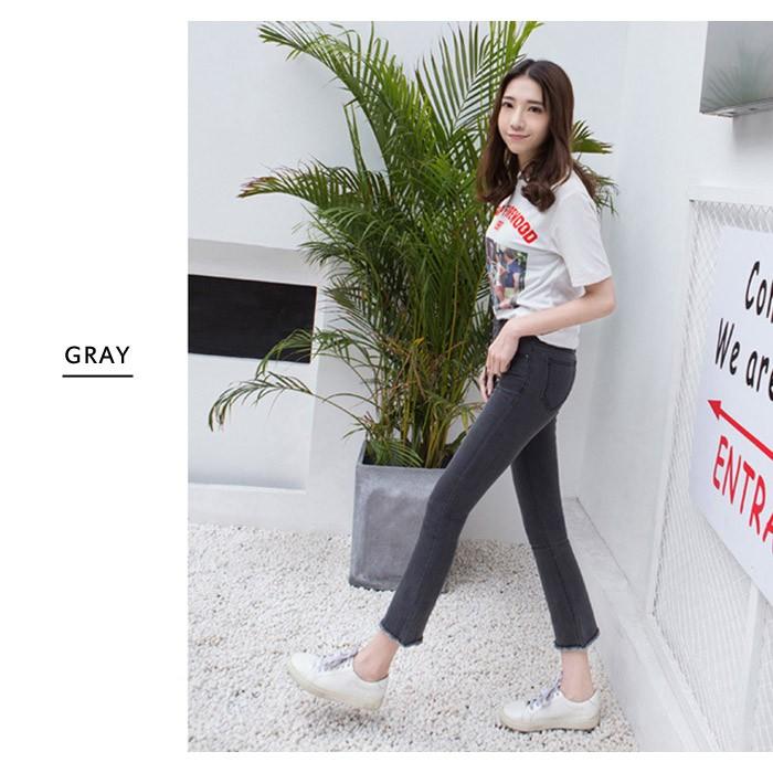 KOEISTORE デニムパンツ ジーンズ レディース 7分丈 ベルボトム KOEISTORE デニムパンツ ジーンズ レディース 7分丈 ベルボトム