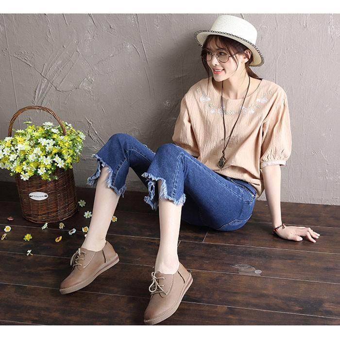 KOEISTORE デニムパンツ レディース ジーンズ ダメージデニム