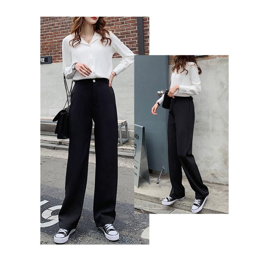 ワイドパンツ レディース 春 夏 春夏 黒 ロング ストレートパンツ シンプル ウエストゴム 無地 ブラック ベージュ 大人 代 30代 40代 Ol ママ 母 送料無料 T027 Koei Store 通販 Yahoo ショッピング