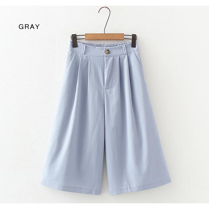 KOEISTORE ワイドパンツ レディース 春 夏 春夏 黒 白 ガウチョ