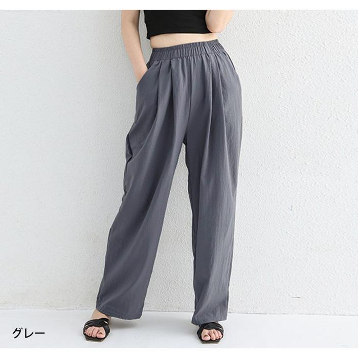 coyseioワイドパンツ カジュアルパンツ ダークグレー KOEISTORE（コウエイストア） ワイドパンツ レディース 春 夏 春夏 黒