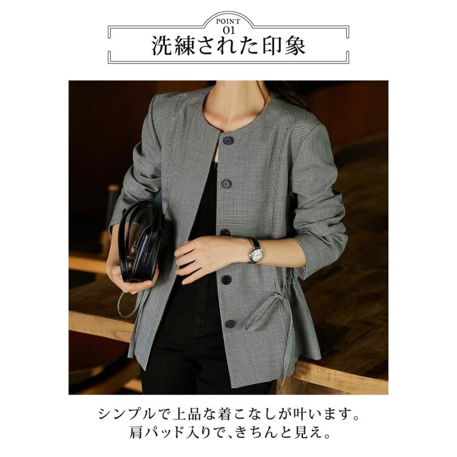 KOEISTORE ジャケット レディース 春 夏 春夏 ノーカラー KOEISTORE ジャケット レディース 春 夏 春夏 ノーカラー