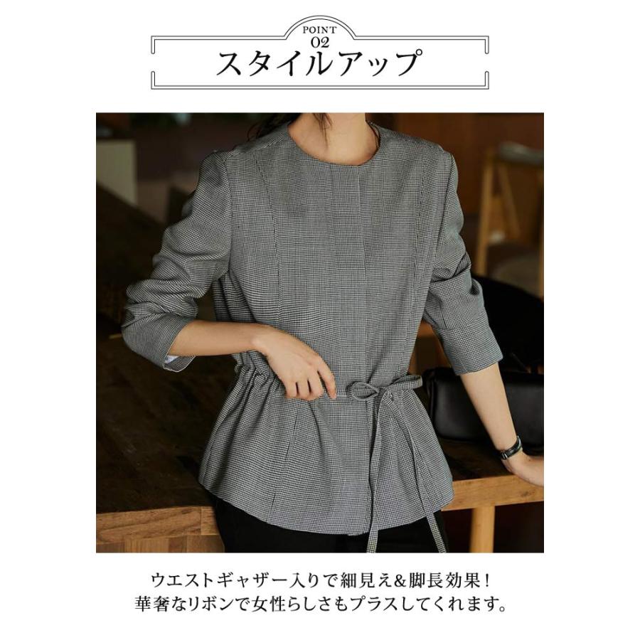 KOEISTORE ジャケット レディース 春 夏 春夏 ノーカラー KOEISTORE ジャケット レディース 春 夏 春夏 ノーカラー