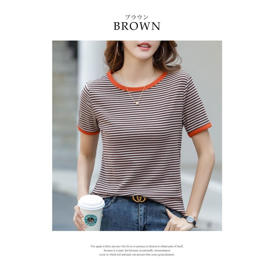 KOEISTORE（コウエイストア） Tシャツ レディース 秋 冬 秋冬 ボーダー