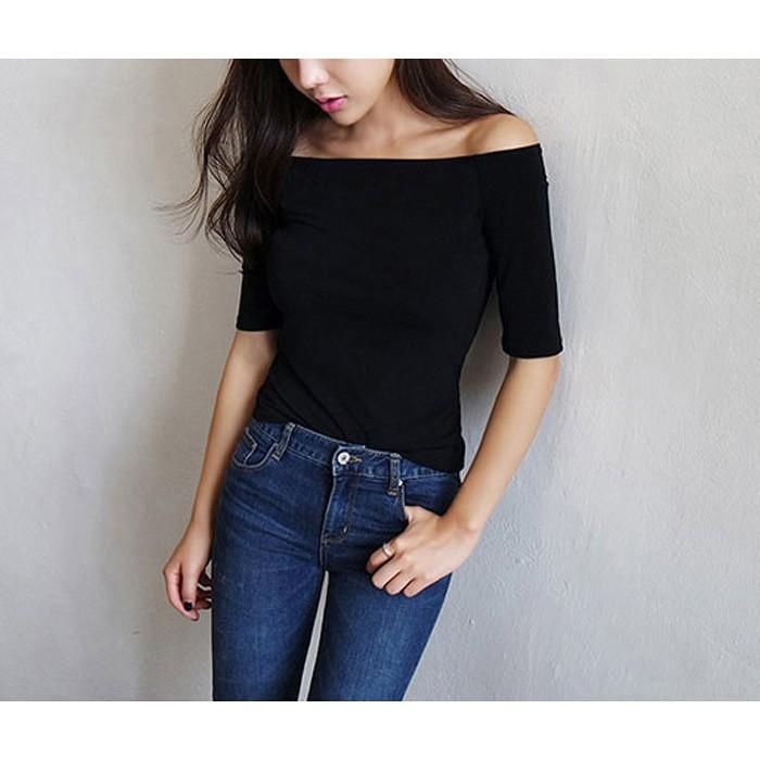 KOEISTORE ワンショルダー オフショルダー カットソー Tシャツ KOEISTORE ワンショルダー オフショルダー カットソー Tシャツ