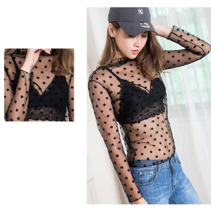 KOEISTORE ブラウス レディース 春 夏 春夏 長袖 黒 シースルー KOEISTORE ブラウス レディース 春 夏 春夏 長袖 黒 シースルー