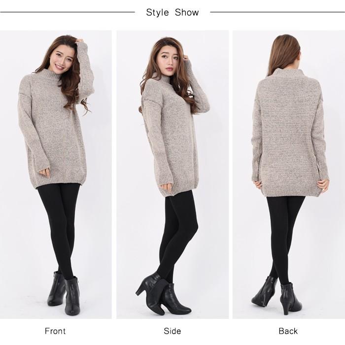 タートルネック ニット ワンピース タイト ニットワンピ ミニ ミディアム丈 長袖 秋 冬 秋冬 ロングセーター チュニックワンピ レディース 送料無料 Y4047 Koei Store 通販 Yahoo ショッピング