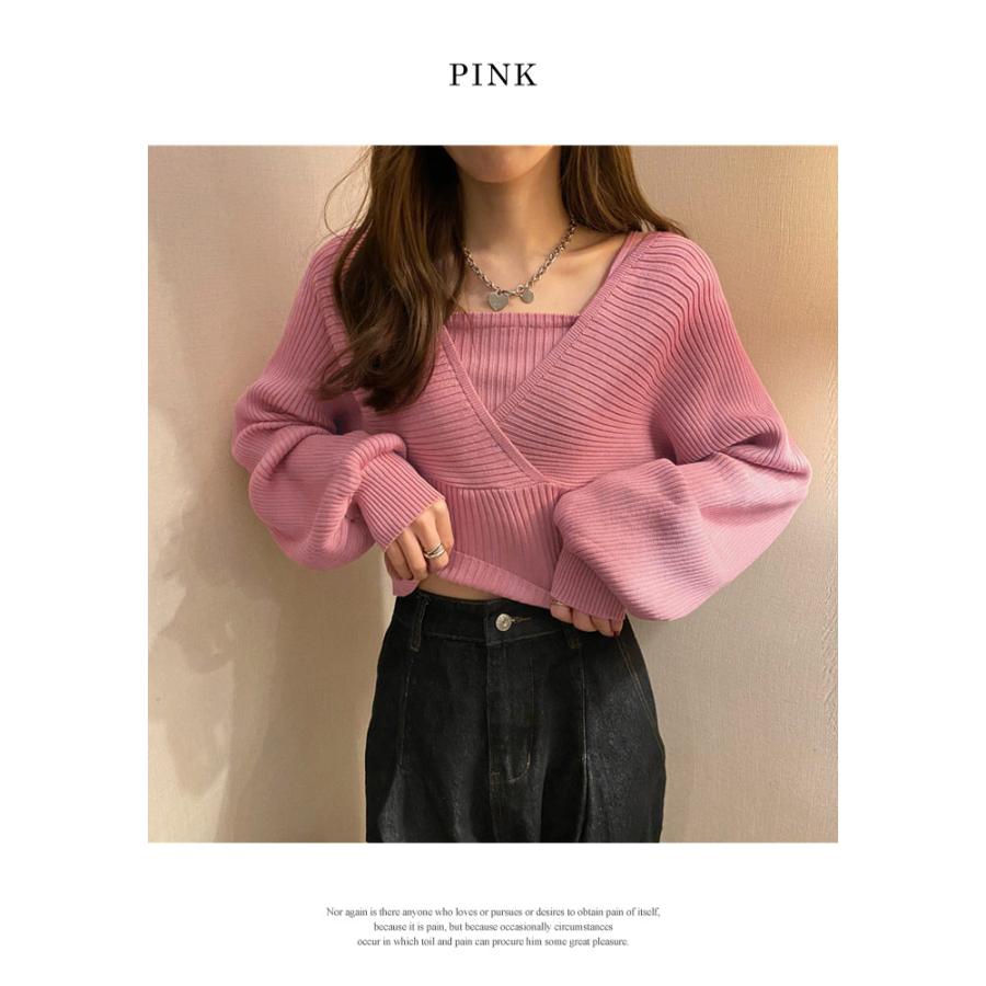 KOEISTORE ニットトップス レディース 春 夏 春夏 黒 白 長袖 KOEISTORE ニットトップス レディース 春 夏 春夏 黒 白 長袖