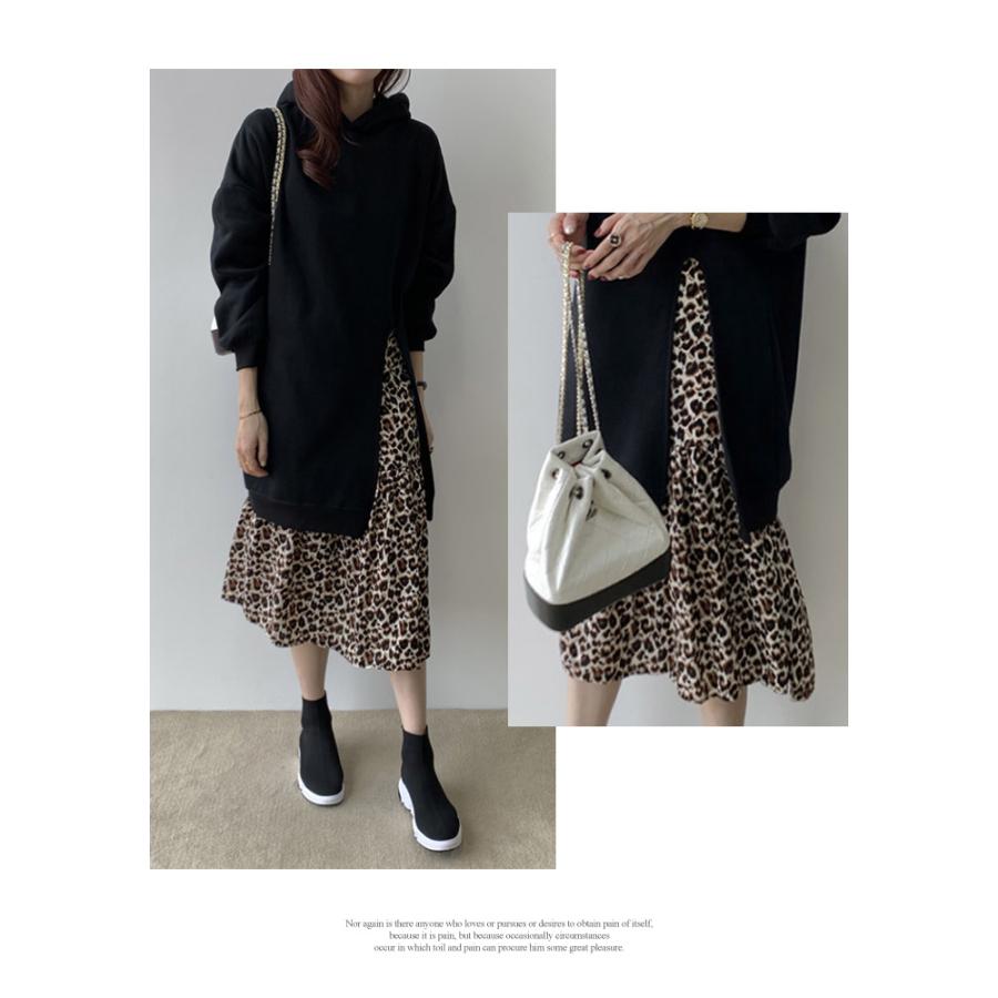 KOEISTORE 裏起毛 ワンピース レディース 春 夏 春夏 黒 ヒョウ KOEISTORE 裏起毛 ワンピース レディース 春 夏 春夏 黒 ヒョウ