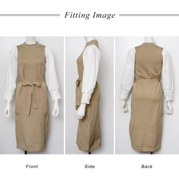 KOEISTORE ニットワンピース レディース 春 夏 春夏 黒 長袖
