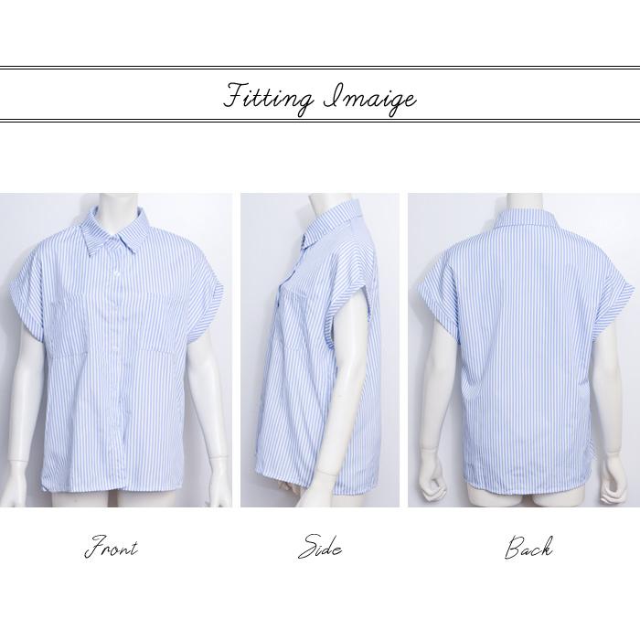 お盆限定価格 ストライプ レース 半袖ブラウス　フレンチスリーブ お盆限定価格 ストライプ レース 半袖ブラウス フレンチスリーブ お盆