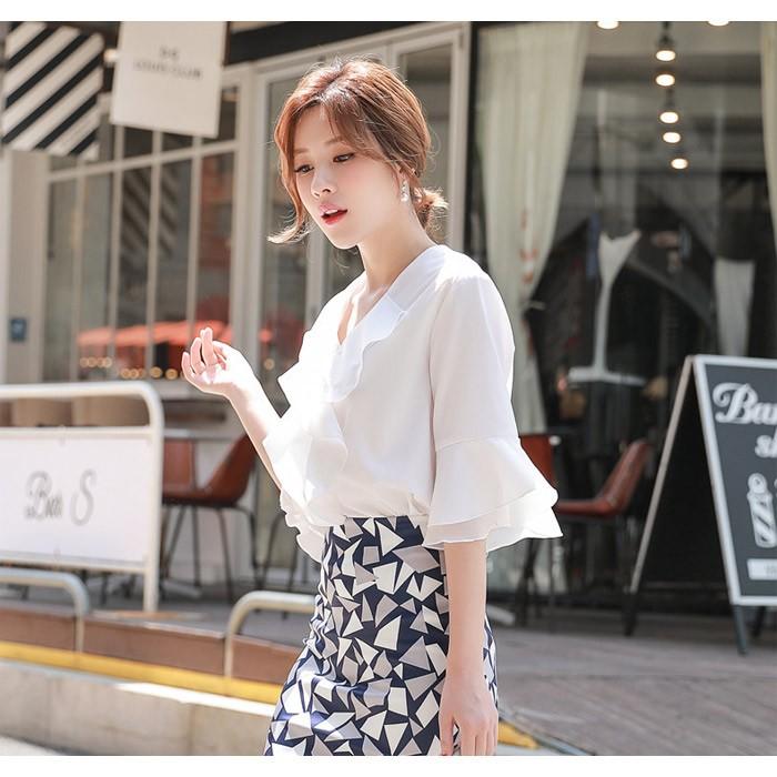KOEISTORE（コウエイストア） ブラウス レディース フリルシャツ 半袖 