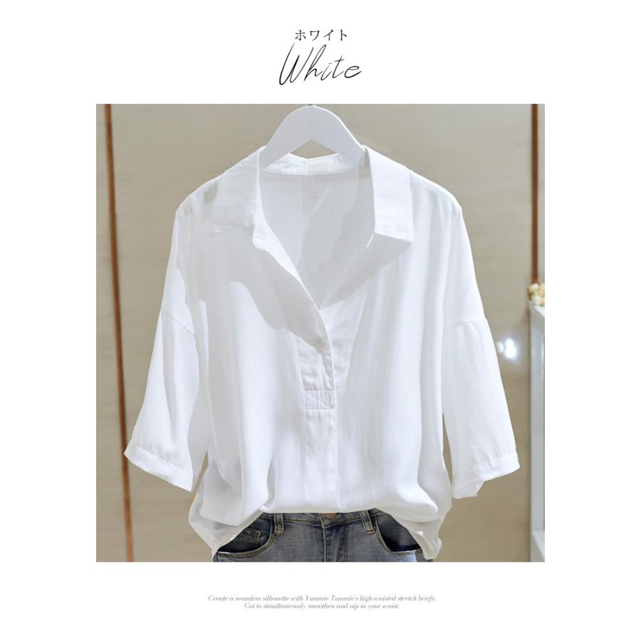 pupu⭐︎　値下げ‼︎lohen 試着のみ　シャツブラウス　白 pupu⭐︎ 値下げ‼︎lohen 試着のみ シャツブラウス 白 KOEISTORE